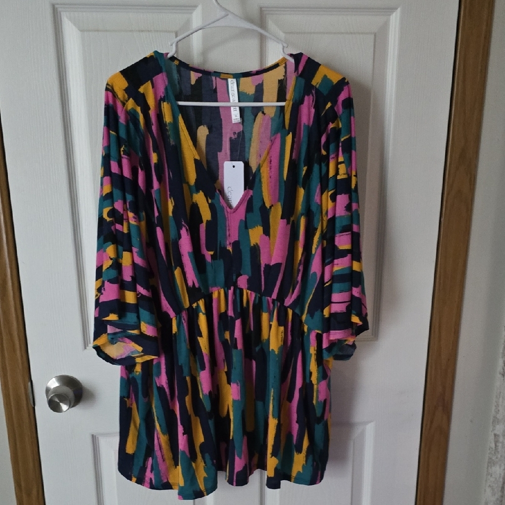 Colorful Abstract Women's Blouse